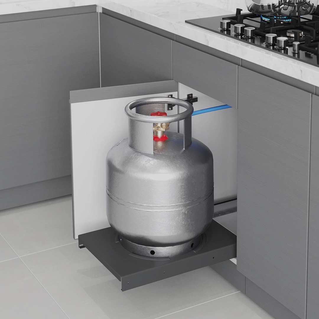 Meuble intégré pour bouteille de gaz dans cuisines moderne Nova Star