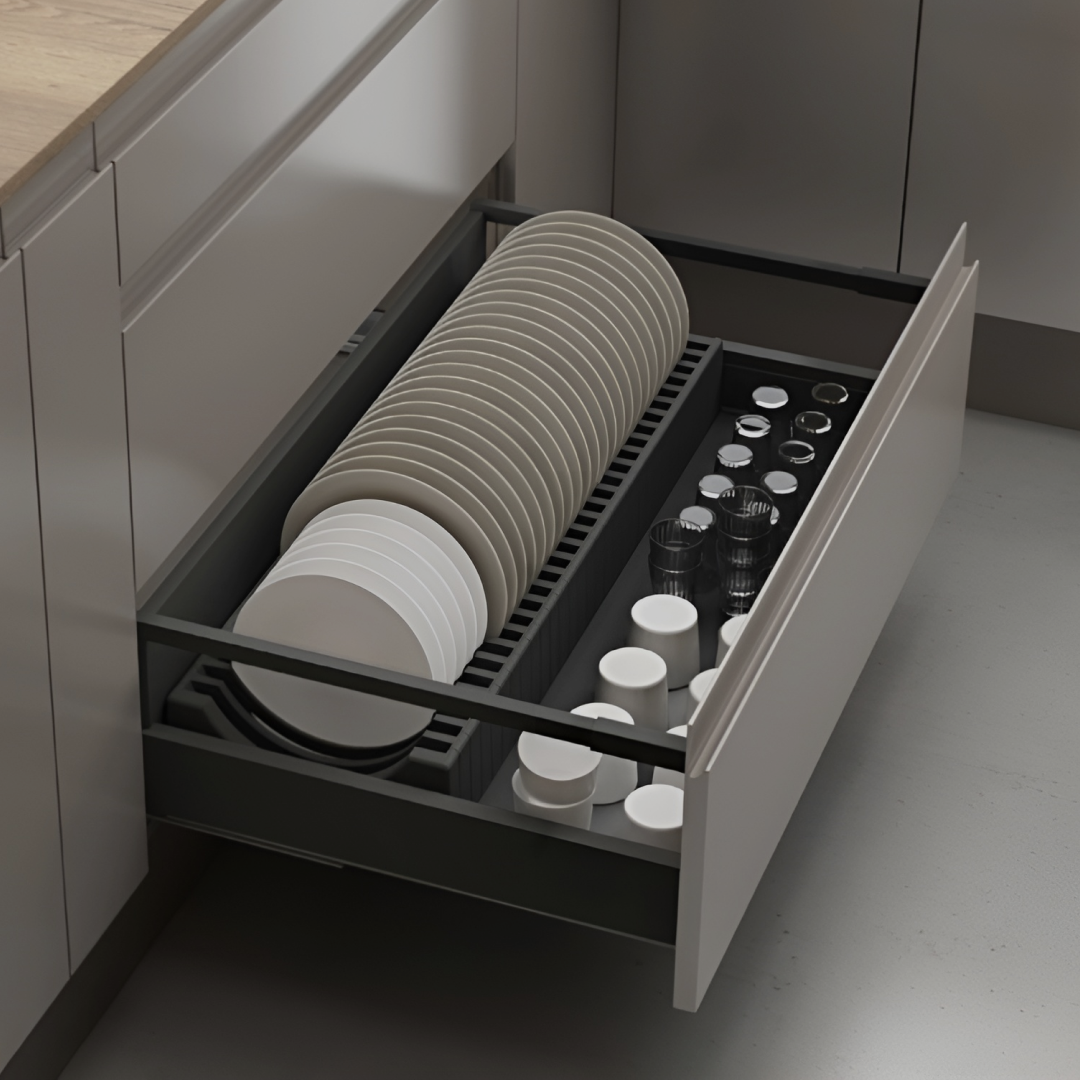 Range-assiettes intégré pour organisation cuisine moderne Nova Star